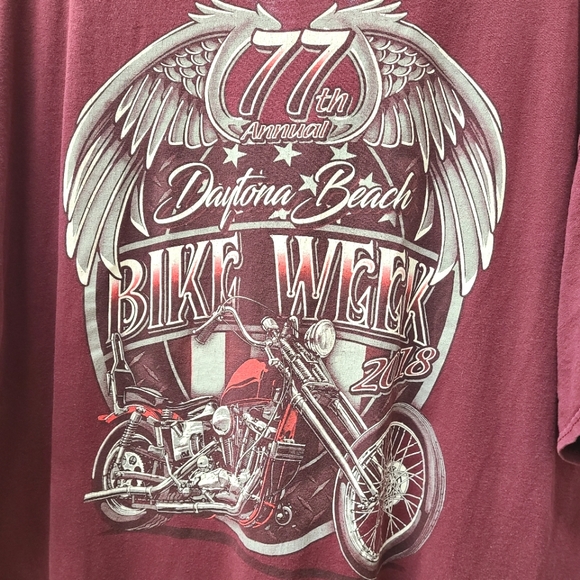 77th Annual Daytona Bike Week Tee Shirt XL - Picture 2 of 4
